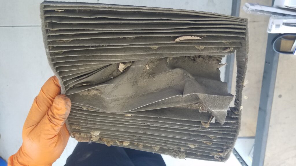Dirty Cabin Filter